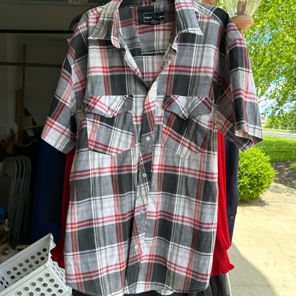Casual country button down tee